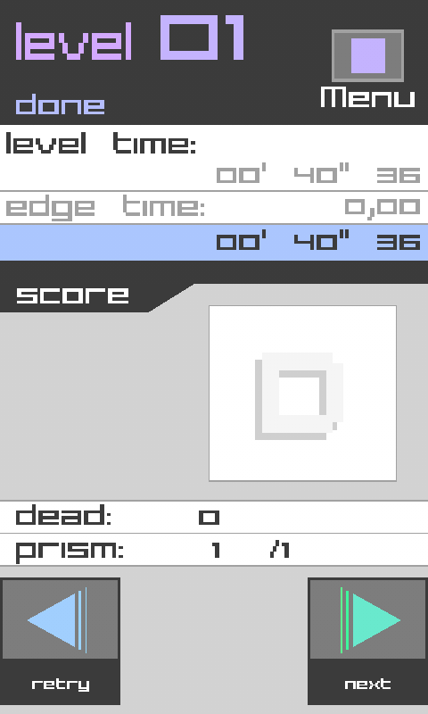 Edge Extended (Android) screenshot: Getting a score