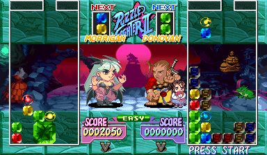 Super Puzzle Fighter II Turbo (Arcade) screenshot: Game starts