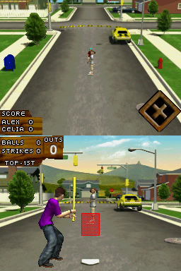 Wiffle Ball (Nintendo DS) screenshot: Slow children at play.