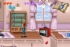 Sabrina, the Teenage Witch: Potion Commotion (Game Boy Advance) screenshot: The Quizmaster has blocked the lullaby spell.