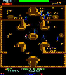 Lost Tomb (Arcade) screenshot: A swarm of blue mummies