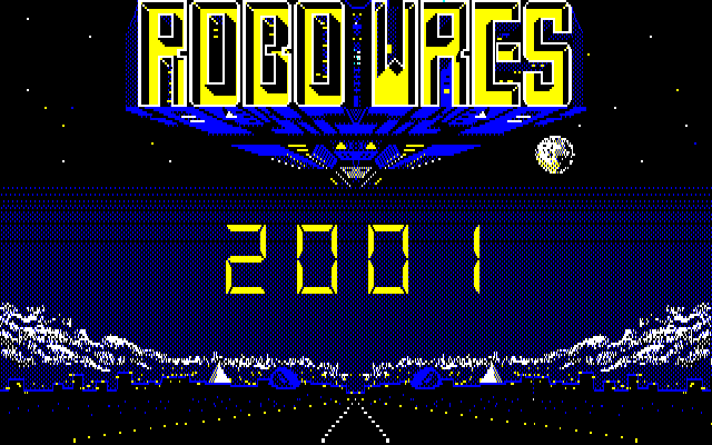 Robo Wres 2001 (PC-88) screenshot: Title screen