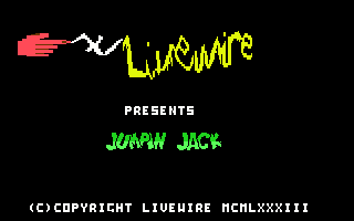 Jumpin' Jack (Commodore 64) screenshot: Loading screen