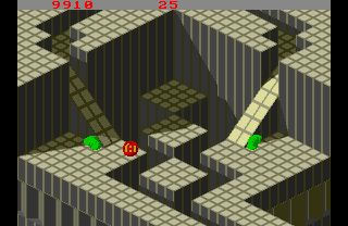 Marble Madness (Amiga) screenshot: Intermediate race