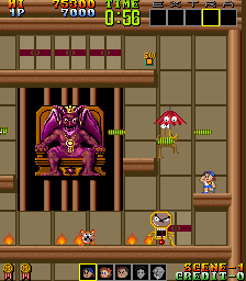 Psychic 5 (Arcade) screenshot: Level 1 Boss.