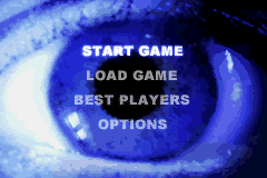 Minority Report: Everybody Runs (Game Boy Advance) screenshot: Main menu