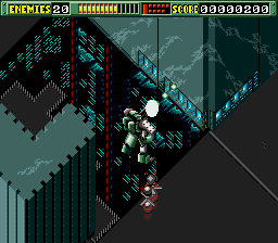 Final Zone (Genesis) screenshot: This level is quite weird.
