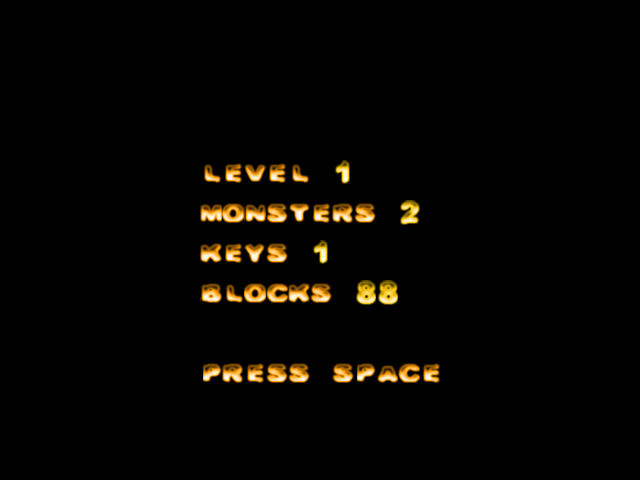 Bomberic (Windows) screenshot: Beginning of level one