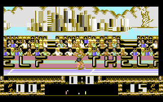 Smash (Commodore 64) screenshot: Second match in the US