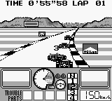 Nakajima Satoru Kanshū F-1 Hero GB (Game Boy) screenshot: Hungarian GP.