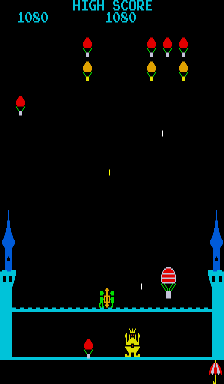 King & Balloon (Arcade) screenshot: A bigger balloon.