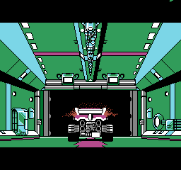 Blaster Master (NES) screenshot: In Japan, you start out in a high-tech corridor, not in a cave
