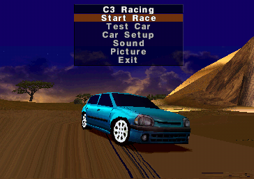 Max Power Racing (PlayStation) screenshot: Africa