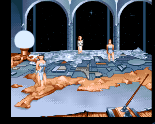 Living Ball (Amiga) screenshot: The witches and their domains