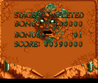 Living Ball (Amiga) screenshot: Completed Wasteland bous table