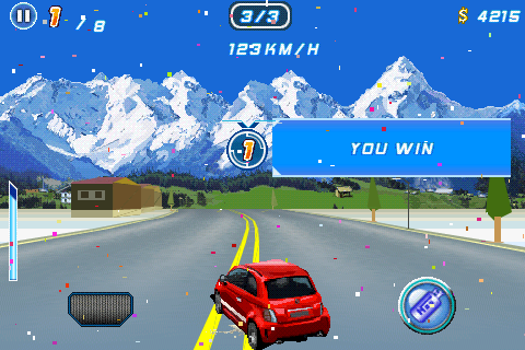 Asphalt 6: Adrenaline (Android) screenshot: Winning the race