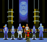 Mighty Morphin Power Rangers: The Movie (Game Gear) screenshot: Character selection
