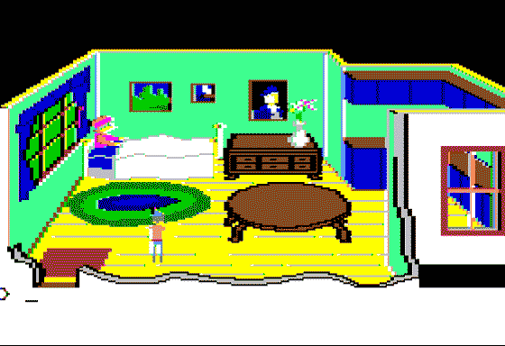 King's Quest II: Romancing the Throne (Apple II) screenshot: Grandma's house