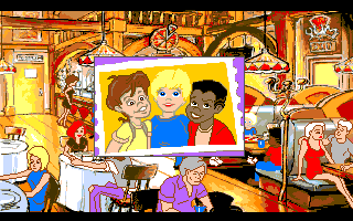 The Adventures of Willy Beamish (Amiga) screenshot: Picture of you and your friends.