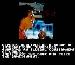 Lethal Weapon (SNES) screenshot: Mission intro