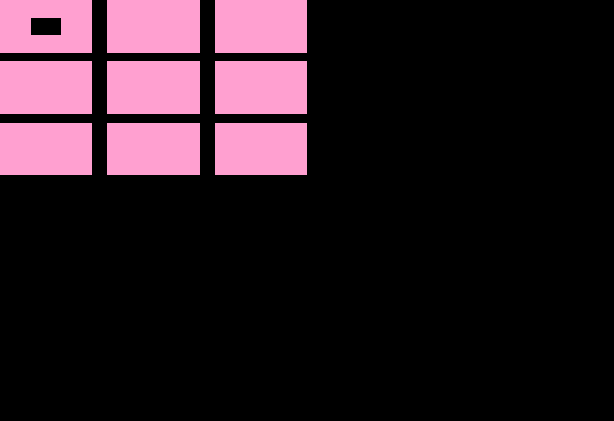Echo (Apple II) screenshot: The colour of the squares can be changed