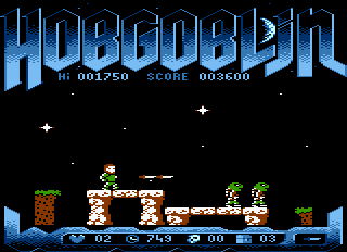 Hobgoblin (Atari 8-bit) screenshot: Two lizardmen