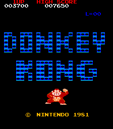 Donkey Kong (Arcade) screenshot: Title screen