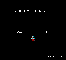 KiKi KaiKai (TurboGrafx-16) screenshot: Continue?