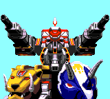 Mighty Morphin Power Rangers (Game Gear) screenshot: Transformers!