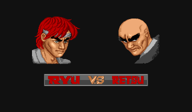 Street Fighter (Arcade) screenshot: Ryu vs Retsu