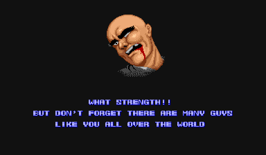 Street Fighter (Arcade) screenshot: Victory