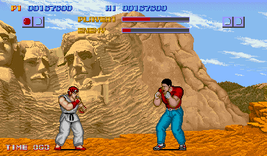 Street Fighter (Arcade) screenshot: Like Mike Tyson