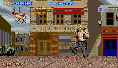 Street Fighter (Arcade) screenshot: Birdie - still white