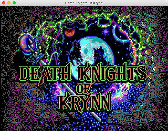 Advanced Dungeons & Dragons: Collectors Edition Vol.2 (Macintosh) screenshot: Death Knights of Krynn (GOG version) - Main title