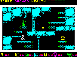 Elven Warrior (ZX Spectrum) screenshot: A bottle above you