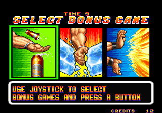 Art of Fighting (Arcade) screenshot: Bonus game