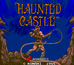 Haunted Castle (Arcade) screenshot: Main menu