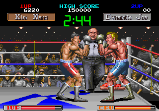 Final Blow (Arcade) screenshot: Defences up.