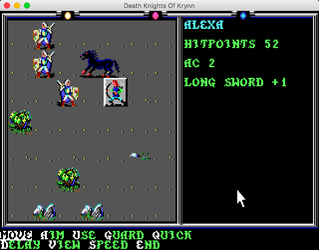 Advanced Dungeons & Dragons: Collectors Edition Vol.2 (Macintosh) screenshot: Death Knights of Krynn (GOG version) - Helping fellow soldiers
