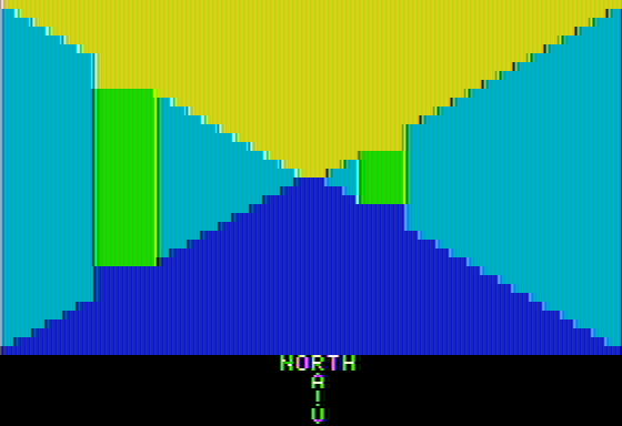 Maze Game (Apple II) screenshot: We begin