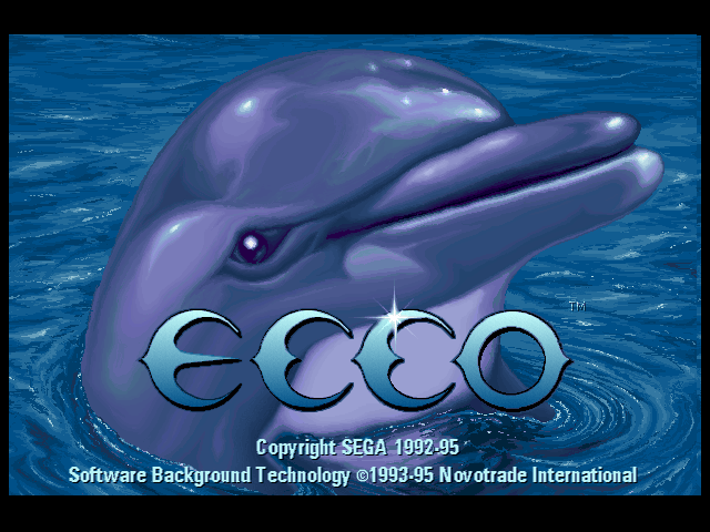 Ecco the Dolphin (Windows 3.x) screenshot: Title screen