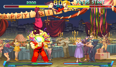 Street Fighter Alpha 2 (Arcade) screenshot: Rose's special technique