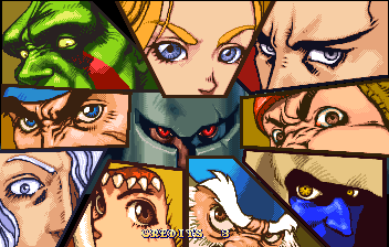 Golden Axe: The Duel (Arcade) screenshot: Characters eyes