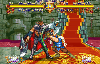 Golden Axe: The Duel (Arcade) screenshot: Good armor, axe just scratches me