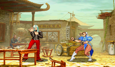 Street Fighter III: 3rd Strike (Arcade) screenshot: Remy - before fight against Chun-Li