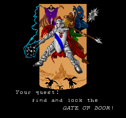 Gate of Doom (Arcade) screenshot: Your mission. Quite simple
