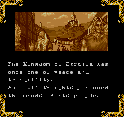Gate of Doom (Arcade) screenshot: Evil poisoned people's mind. Like government