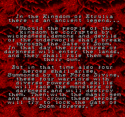 Gate of Doom (Arcade) screenshot: Intro story