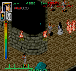Gate of Doom (Arcade) screenshot: Some zombies