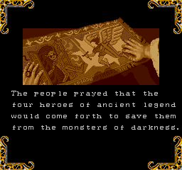 Gate of Doom (Arcade) screenshot: 4 heroes from legends